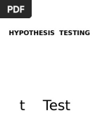 T TEST