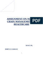 Assignment On Supply Chain Management in Healthcare: Done By, Hiren D Asrani