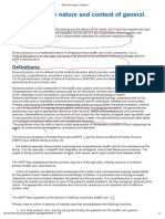 Chapter 1 - The Nature and Content of General Practice: Definitions