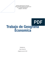 Trabajo de Geografia Economica