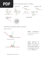 Clasificación de Ángulos Según Su...