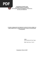 Cuadro Comparativo de Derecho Constitucional Sobre Las Caracteristicas y La Base Legal Del Estado, Nacionalidad y Ciudadania