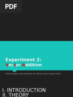 Experiment 2: Vector Addition