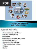 Unit 2 - TYPES OF RECREATION Part 2