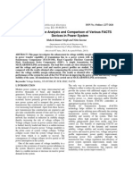 Performance Analysis and Comparison of Various FACTS Devices in Power System