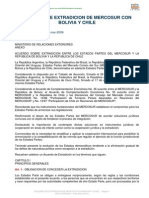 Acuerdo de Extradición de Mercosur Con Bolivia y Chile