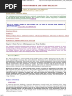 Clinical Biomechanics - Basic Factors of Biodynamics and Joint Stability