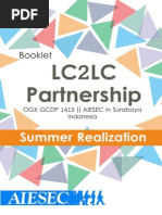 LC2LC Partnership Booklet AIESEC Surabaya OGX GCDP 1415