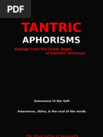 Tantric Aphorisms