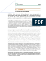 Regulación de Aulas Especializadas en Alumnado Con Autismo