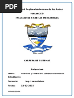 Auditoría y Control Del Comercio Electrónico