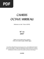 Cahiers Octave Mirbeau, N° 14