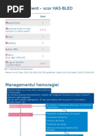 Evaluare Pacient - Scor HAS-BLED: H A S B L E D