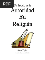 Un Estudio de La Autoridad en Religion