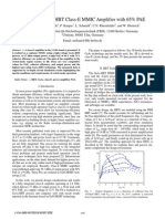 A 2.4 GHZ Gaas-Hbt Class-E Mmic Amplifier With 65% Pae