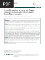 A Novel Integration of Online and Flipped Classroom Instructional Models in Public Health Higher Education