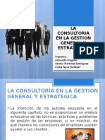 La Consultoria en La Gestion General y Estretegica