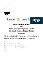 VOLKSLIEDER - Tirol - Südtirol - Österreich - Bayern - Deutschland Liederbuch-Gesamtassung-1 - Textesammlung