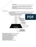 Evaluation, Synthesis, Application and Analysis Are Higher Order Thinking Skills