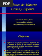 Gases y Vapores Balance de Materia