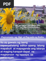 Pagwawasto at Pag-Uulo NG Balita