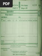 Scan of Jewish Marriage Certificate (England & Wales)