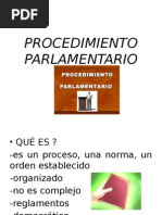 Procedimiento Parlamentario