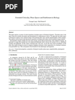 Extended Criticality, Phase Spaces and Enablement in Biology