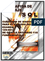 Guia Rapida de Lenguaje SQL Cuaderno de Diapositivas 1z0-051