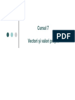 C07-Valori Si Vectori Proprii PDF