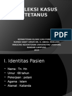 Refleksi Kasus Tetanus