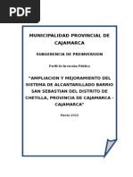 Perfil Alcantarillado SS Chetilla