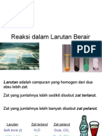 Reaksi Dalam Larutan Berair