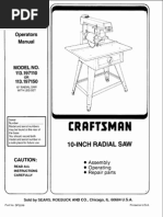 Radial Arm Saw 113.197.110