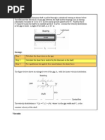 Viscosity: Example 1 A 25 MM Diameter Shaft Is Pulled Through A Cylindrical Bearing As Shown Below