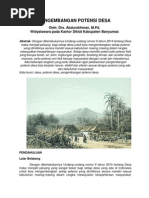 Pengembangan Potensi Desa: Oleh: Drs. Abdurokhman, M.Pd. Widyaiswara Pada Kantor Diklat Kabupaten Banyumas