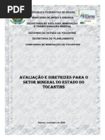 Diagnóstico Do Setor Mineral Do Estado Do Tocantins