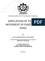 Simulation of Traffic Movement in Vanet Using Sumo: by AJAY KUMAR PANDEY (109cs0588)