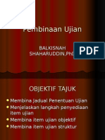 Pembinaan Ujian Objektif Subjektif