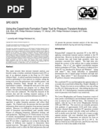 SPE 63078 Using The Cased-Hole Formation Tester Tool For Pressure Transient Analysis