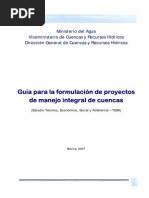 Guia Formulacion de Proyectos de Manejo Integral de Cuencas