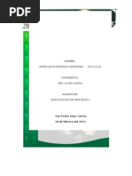 Caso Paractico 1 Investigacion de Mercados II