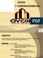 Brochure CIVCON Proyectos y Construcciones SAC