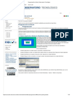 Programación en Excel - Observatorio Tecnológico