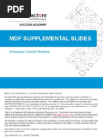 MDF Supplemental Slides