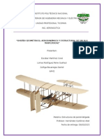 Diseño Geométrico, Aerodinámico y Estructural de Un Ala Trapezoidal