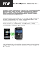 Te Ensenamos A Usar WhatsApp en El Computador, Paso A Paso