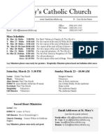 St. Mary's Catholic Church: Mass Schedule