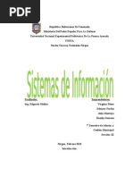 Definición de Sistema de Información y Sistema Informático