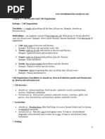 Chapter 2 (Cell Organisation)